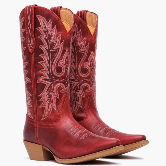 Durango Shoes - NEW Durango Shyloh Crimson Red Western Boots Snip Toe Cowgirl Rodeo Statement